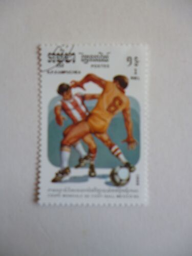 Timbre "Cambodge 1986:Coupe Du Monde De Football :Mexico 1986".