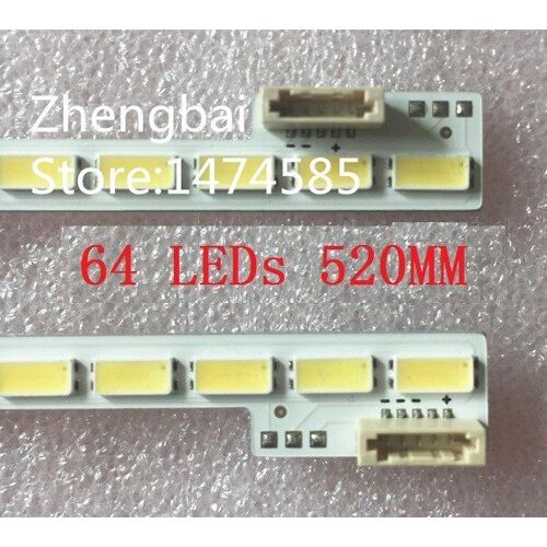 Beented  bande lumineuse LED Nipseyteko 520mm 48 "", 2 pièces x 64 diodes, 7030mm, LJ64-03260A, sgs48, 64 l REV1.0, pour