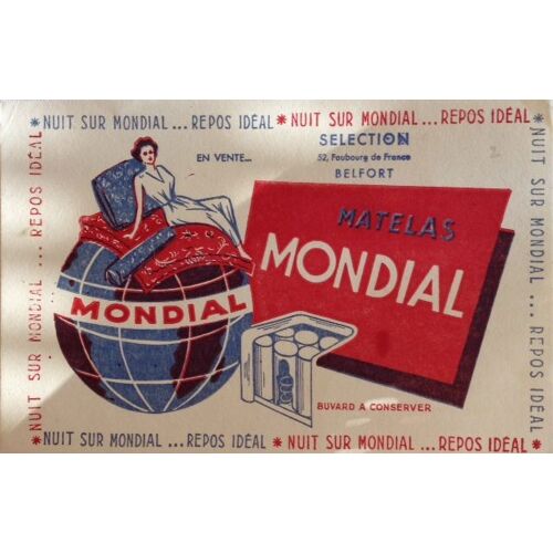 Buvard Mondial Matelas
