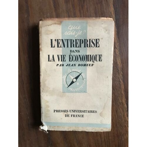 Que Sais-Je? L'entreprise Dans La Vie Économique