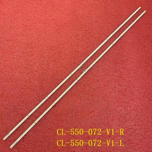 Bande rétroéclairage LED Nipseyteko, 2 pièces, 55PUS7101 LK10024666-AO CL-550-072-V1-R L TPT550U2-EQLSJA.G EQLSH A.G