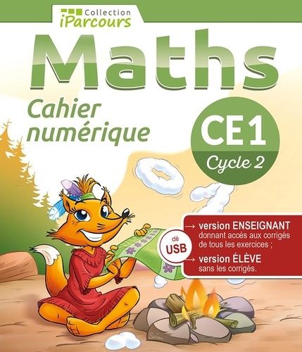 Cahier Numérique Iparcours Maths Ce1 (Clé Usb) 2023