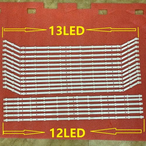 Lot de 6 bandes de rétroéclairage LED, rétroéclairage pour Samsung, set = 18 pièces, pour UE40EH5000, UE40EH5450, ue40eh5050, UE40EH5300, D3GE-400SMA, 400SMB-R2 BN96-28766A 28767A Nipseyteko