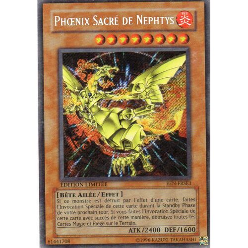 Phoenix Sacré De Nephtys Edition Limitée Een-Frse3 Secret Rare