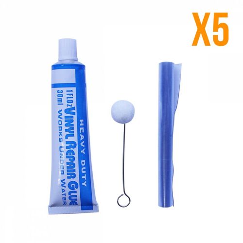Linxor France ® Lot de 5 kits de réparation 30 ml avec applicateur pour liner de piscine