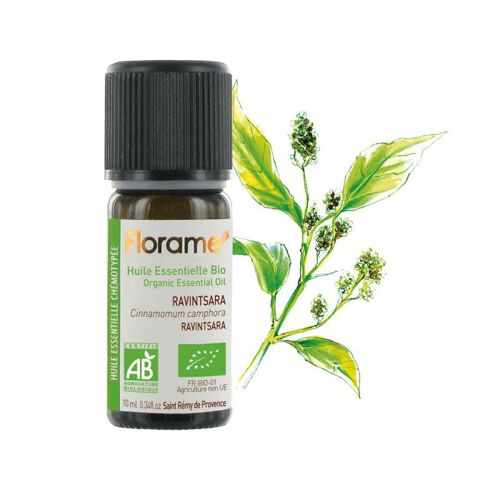 Florame ® Huile Essentielle - Ravintsara Bio Cinnamomum Camphora - 10ml