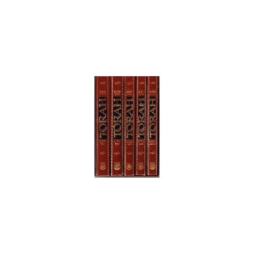 Torah Chumash 5-Volume Set In Slip-Case: With An Interpolated English Translation And Commentary Based On The Works Of The Lubavitcher Rebbe.