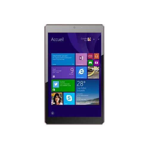 Haier Pad W800 - Tablette - avec clavier détachable - Atom Z3735G / 1.33 GHz - Windows 8.1 avec Bing - 1 Go RAM - 16 Go eMMC - 8" IPS écran tactile 1280 x 800 - HD Graphics - noir