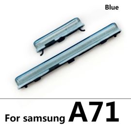 Clé D'alimentation Latérale + Bouton De Volume,Pour Samsung Galaxy A31 A315f A51 A515f A70 A705f A71 A715f - Type A71 Blue