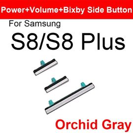 Bouton D'alimentation Marche/Arrêt Et Bouton De Volume Pour Samsung Galaxy S8 S9 S10 Plus,Bouton Latéral Bixby Pour Samsung Note 8,Pièces De Rechange - Type S8 S8plus Gray