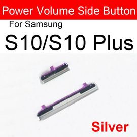 Bouton D'alimentation Marche/Arrêt Et Bouton De Volume Pour Samsung Galaxy S8 S9 S10 Plus,Bouton Latéral Bixby Pour Samsung Note 8,Pièces De Rechange - Type S10 S10 Plus Silver