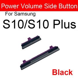 Bouton D'alimentation Marche/Arrêt Et Bouton De Volume Pour Samsung Galaxy S8 S9 S10 Plus,Bouton Latéral Bixby Pour Samsung Note 8,Pièces De Rechange - Type S10 S10 Plus Black