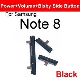 Bouton D'alimentation Marche/Arrêt Et Bouton De Volume Pour Samsung Galaxy S8 S9 S10 Plus,Bouton Latéral Bixby Pour Samsung Note 8,Pièces De Rechange - Type Note 8 Black