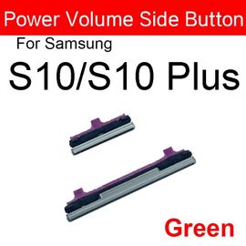 Bouton D'alimentation Marche/Arrêt Et Bouton De Volume Pour Samsung Galaxy S8 S9 S10 Plus,Bouton Latéral Bixby Pour Samsung Note 8,Pièces De Rechange - Type S10 S10 Plus Green