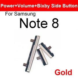 Bouton D'alimentation Marche/Arrêt Et Bouton De Volume Pour Samsung Galaxy S8 S9 S10 Plus,Bouton Latéral Bixby Pour Samsung Note 8,Pièces De Rechange - Type Note 8 Gold