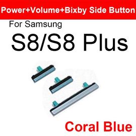Bouton D'alimentation Marche/Arrêt Et Bouton De Volume Pour Samsung Galaxy S8 S9 S10 Plus,Bouton Latéral Bixby Pour Samsung Note 8,Pièces De Rechange - Type S8 S8 Plus Blue