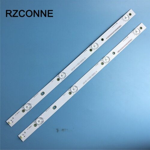 Bandes rétro-éclairage LED universelles, 2 pièces, 407mm x 20mm, 4LED 3v w/lentille optique moniteur télévision modifié Nipseyteko