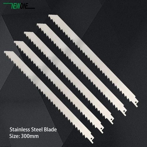 5 pièces - Polyvalent De Coupe - NEWONE outil électrique accessoire lames de scie 300mm en acier inoxydable lame de scie sabre pour la découpe de viande congelée et'os