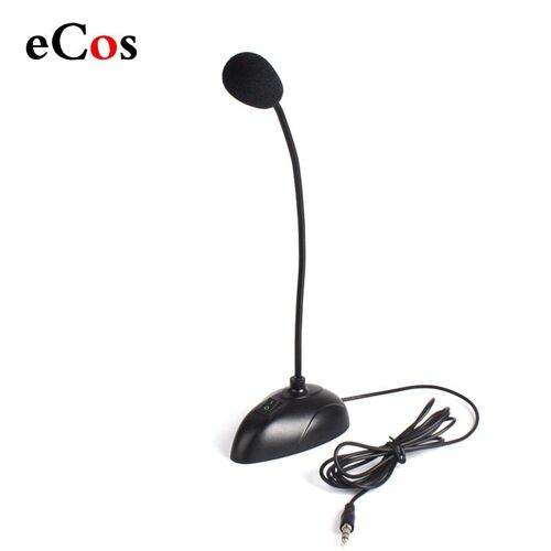 Microphone à col de cygne sur pied Flexible, Mini-Studio, prise 3.5mm, filaire, pour ordinateur portable, #21230