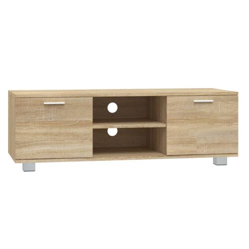 Vidaxl Meuble Tv Chêne Sonoma 120x40,5x35 Cm Bois D'ingénierie