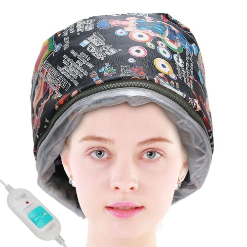 Casques Chauffant Cheveux, Capuchon Vapeur Pour Les Cheveux Soins Capillaires Bonnet Chauffant Cheveux Bonnet Chauffant Électrique Avec Température De 3 Modes Disponible (Eu) 