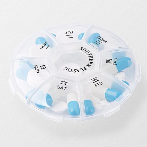 Mini Boîte À Pilules En Plastique Portable, Boîte De Stockage De Médicaments Vitamines, Conteneur