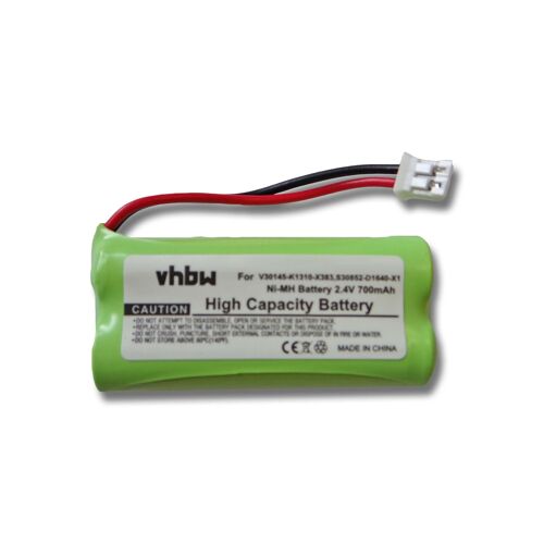 vhbw Batterie compatible avec Siemens Gigaset A12, A14, A24, A26, A145, A260, AS140, AL4H, Q063, Universum CL15, SL15 téléphone fixe sans fil (700mAh, 2,4V, NiMH)