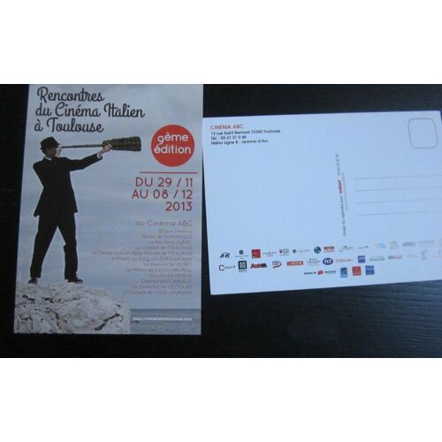 Carte : 9 Ème Édition Des Rencontres Du Cinéma Italien, 2013