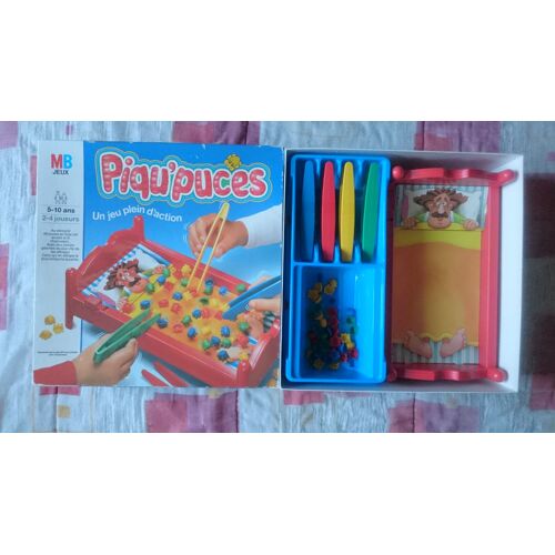 Jeu De Société Piqu'Puces MB Jeux - Édition 1985 - Complet Et Testé - Ambiance Années 80
