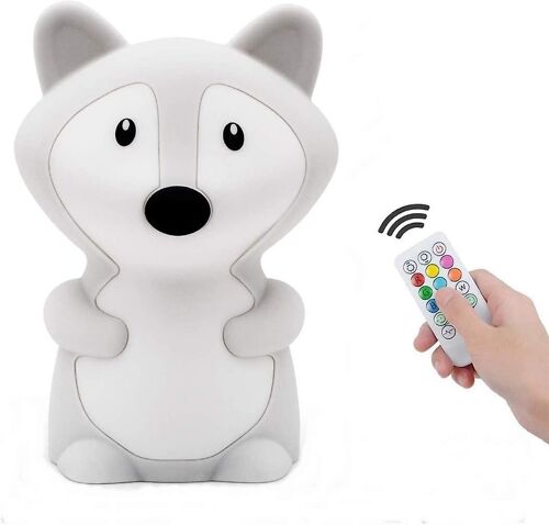 Veilleuse Enfant Chambre Lampe Veilleuse Bébé Veilleuse Renard Multicolore Rechargeable Led Veilleuse 9 Couleurs Veilleuse Bébé