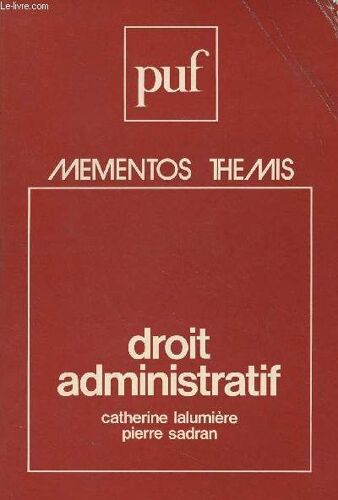 Droit Administratif - Mementos Thémis