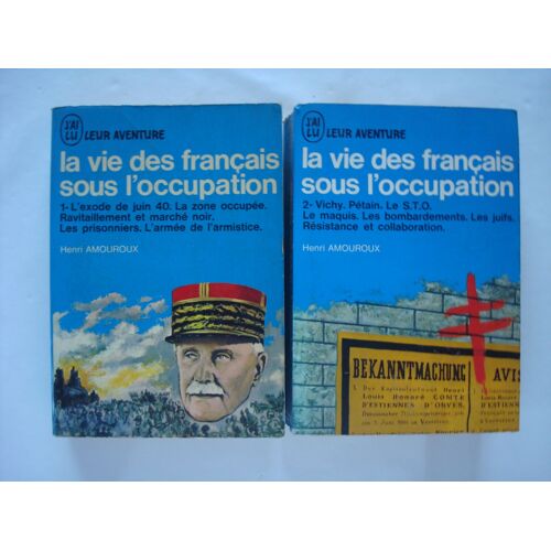 La Vie Des Français Sous L'occupation Tome 1 Et Tome 2