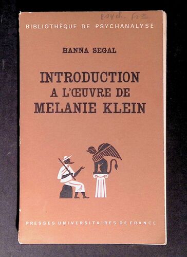 Introduction A L Oeuvre De Melanie Klein