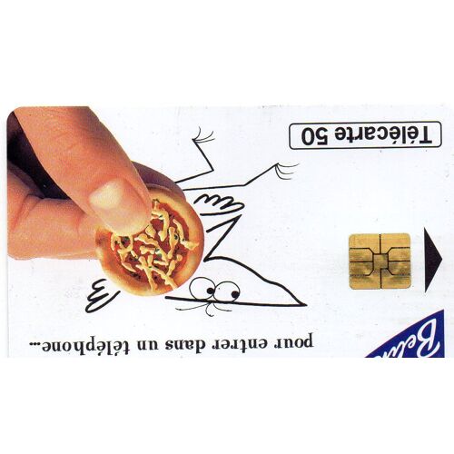 Telecarte Telephonique 50 - Belin - Les Crackers Belinsont Assez Fins Pour Entrer Dans Un Telephone -12/95 Tirage1000000 D'exemplaires