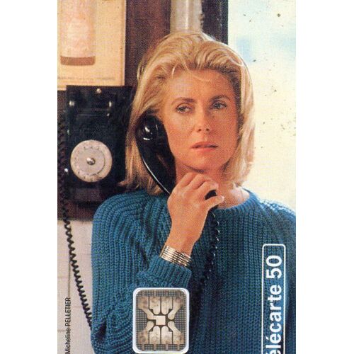 Telecarte Téléphonique 50- Téléphone Et Cinéma- Catherine Deneuve