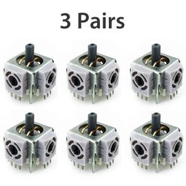 3 Pairs - Data Frog-Capteur De Joystick Analogique 3d, Pièces De Réparation Technique, Potentiomètre, Pouce Anciers Pour Microsoft Xbox 360, Remplacement De La Manette