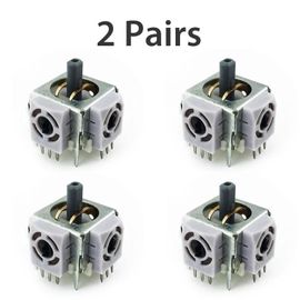 2 Pairs - Data Frog-Capteur De Joystick Analogique 3d, Pièces De Réparation Technique, Potentiomètre, Pouce Anciers Pour Microsoft Xbox 360, Remplacement De La Manette