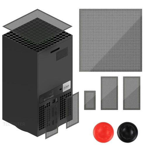1 Set - Couvercle De Filtre Anti-Poussière Pour Console Xbox Series X, Ventilateur De Refroidissement, Capuchons De Pouce, Accessoires