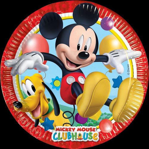 Assiettes Mickey (Lot De 8) Le Geant De La Fete
