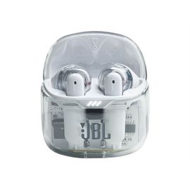 JBL TUNE Flex - Ghost Edition - écouteurs sans fil avec micro - intra-auriculaire - Bluetooth - Suppresseur de bruit actif - blanc