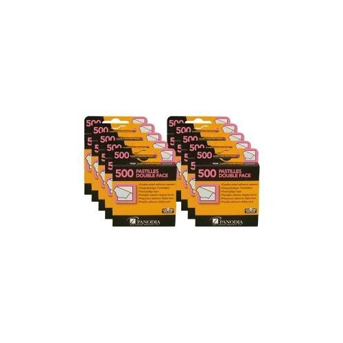 Boîte De 500 Pastilles Adhésives Panodia Double-Face Naturel