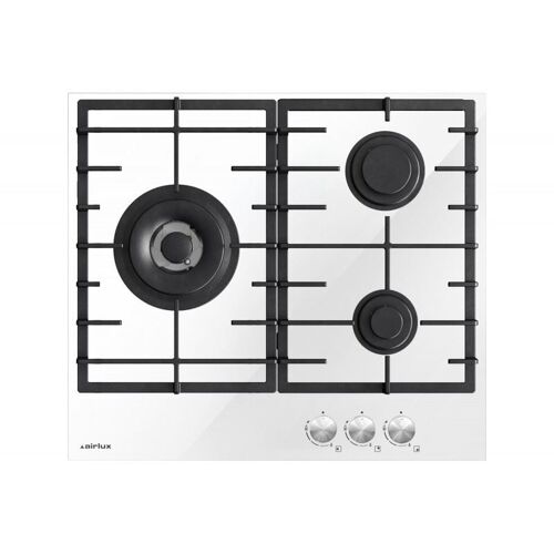Airlux ATV63TWH Table de cuisson au gaz Blanc verre - 3 foyers
