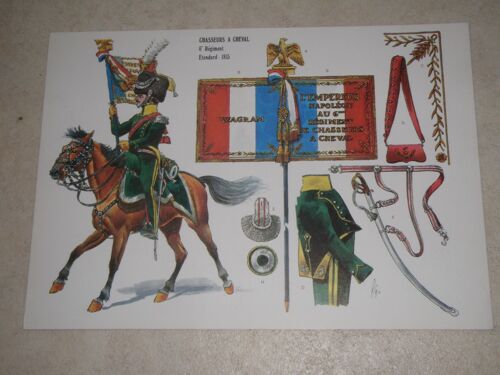Le Plumet.  Planche 172. Chasseurs À Cheval. 6e Régiment. Etendard - 1815