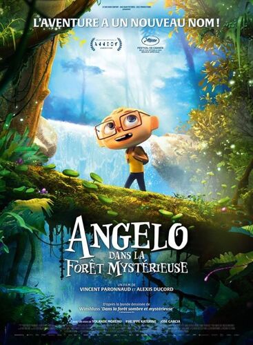 Angelo Dans La Forêt Mystérieuse - Affiche Pliée Originale De Cinéma - Format 120x160 Cm - Un Film De Alexis Ducord, Vincent Paronnaud Avec Les Voix De Yolande Moreau, Philippe Katerine - Année 2024
