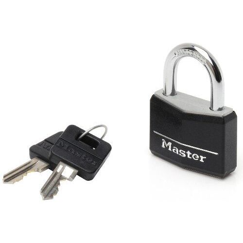 Master Lock 2 Cadenas En Aluminium Appli Extérieure Noir 40 Mm