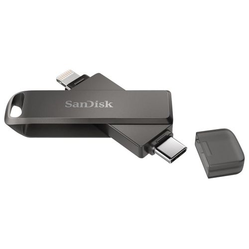 SanDisk iXpand Luxe - Clé USB - 128 Go - USB-C / Lightning