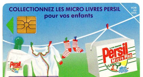 Telecarte 50 Collectionnez Les Micro Livres Persil -1300000 Exemplaires -11/92