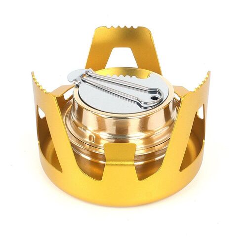 Portable Mini Poêle À Alcool Brûleur En Plein Air Ultra-Léger En Laiton Camping Cuisinière En Plein Air Camping Sac À Dos Brûleur Touristique