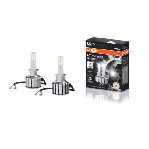 2 Ampoules Feu Auto Ledriving Hl - Osram - Led - Bright H1