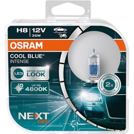 Kit 2 Ampoules Halog?Ne Auto Osram Cool Blue? Intense Nextgen H8 12v 64212cbn-Hcb